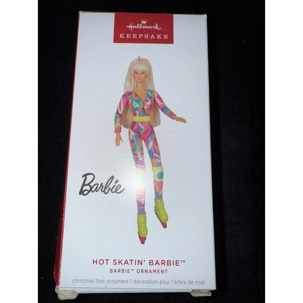 Barbie - Hallmark‎ Keepsake Ornament-in Original Box-2024. (4164) Hot Skatin